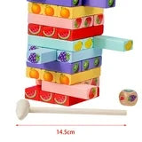 54-Piece Wooden Balancing Blocks Stacking Game – STEM Educational Toy