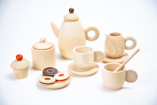 Wooden Tea Party Set – Imaginative Play the Balvatika Way ☕
