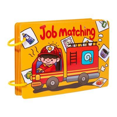 Job Matching Quiet Book – Life Skills & Cognitive Learning Activity (Ages 3+)