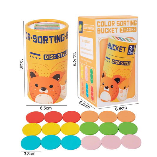Montessori Color Sorting Bucket Toy – Early Learning & Development (Ages 2+)
