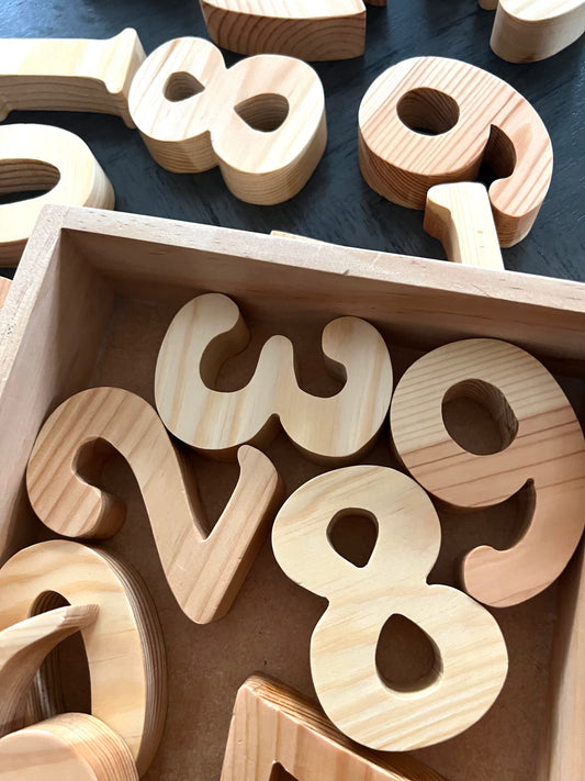 WOODEN NUMBER BLOCKS