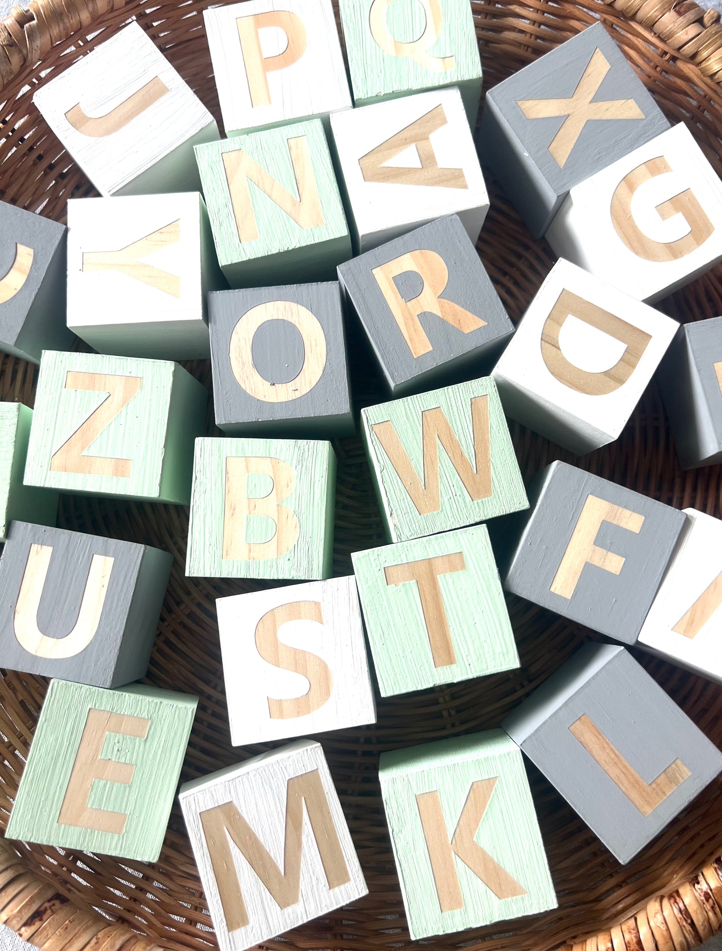 WOODEN ALPHABET BLOCKS (Nursery)