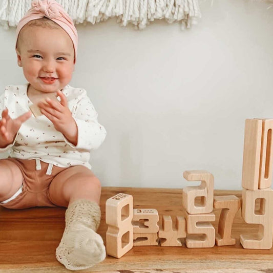 Wooden Number blocks/sum blox
