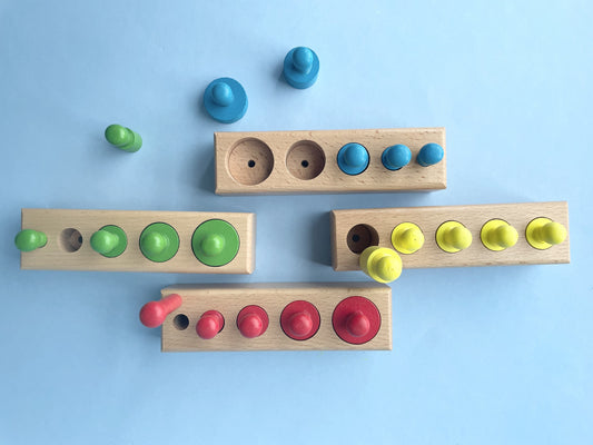 Knobbed Cylinders Toy Set