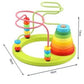 Beads Around The Tower With Stacker – Montessori-Inspired Learning Toy