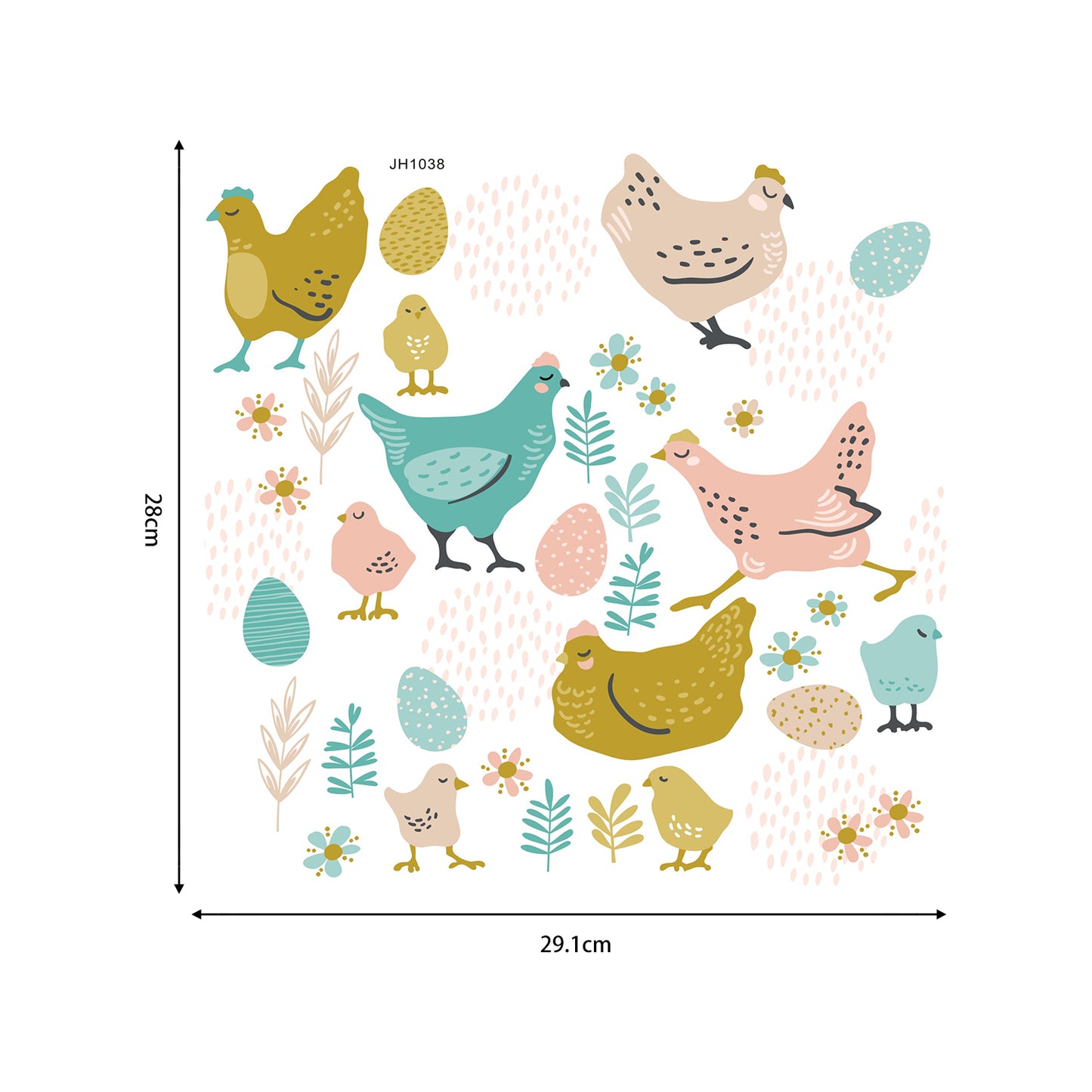 HEN WALL DECALS