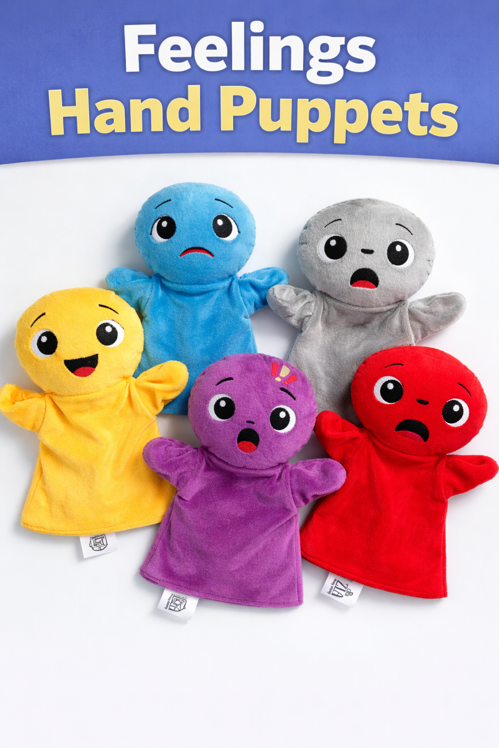 5 FEELINGS HAND PUPPETS