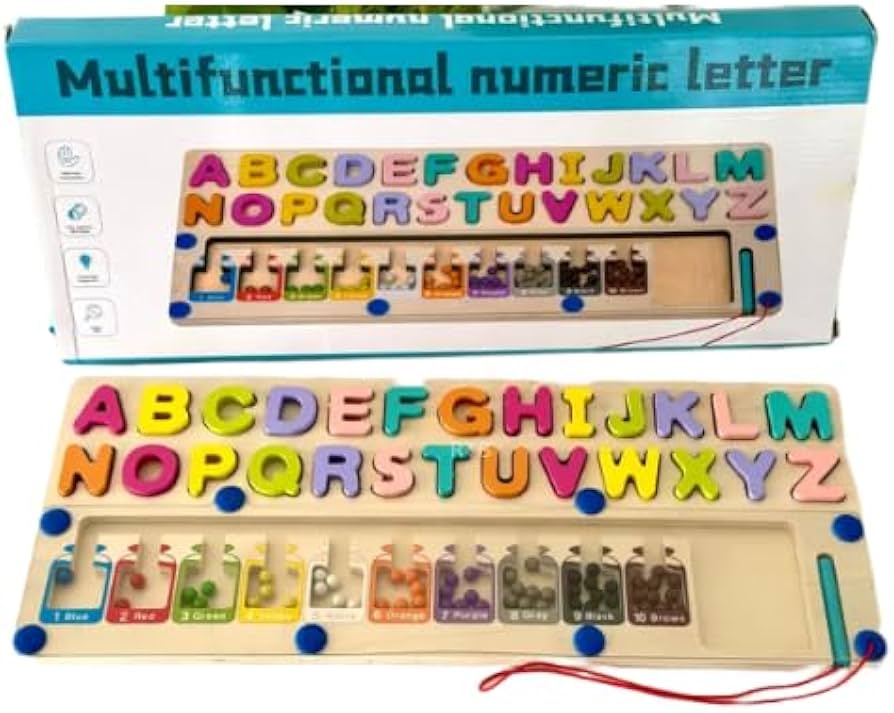 Multifunctional Alphabet & Numeric Learning Board – Letter Recognition & Early Quantification