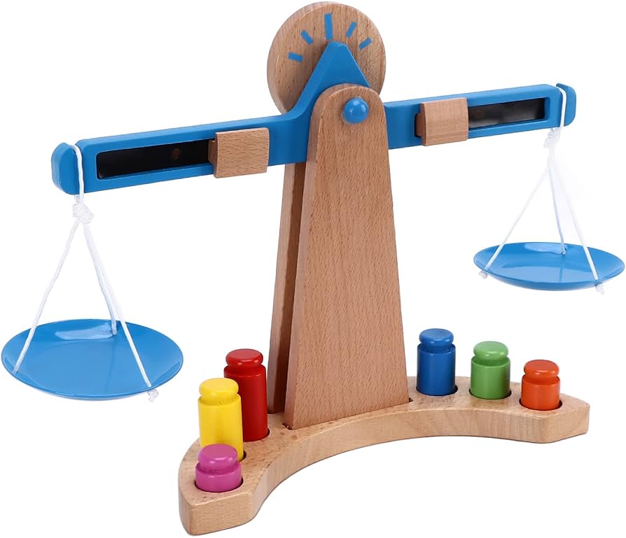 Wooden Balance Scale Toy – Educational Math & STEM Learning Tool