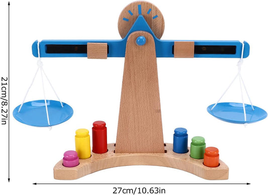 Wooden Balance Scale Toy – Educational Math & STEM Learning Tool