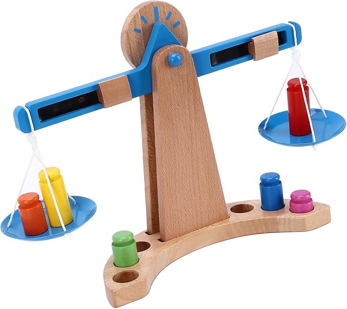 Wooden Balance Scale Toy – Educational Math & STEM Learning Tool