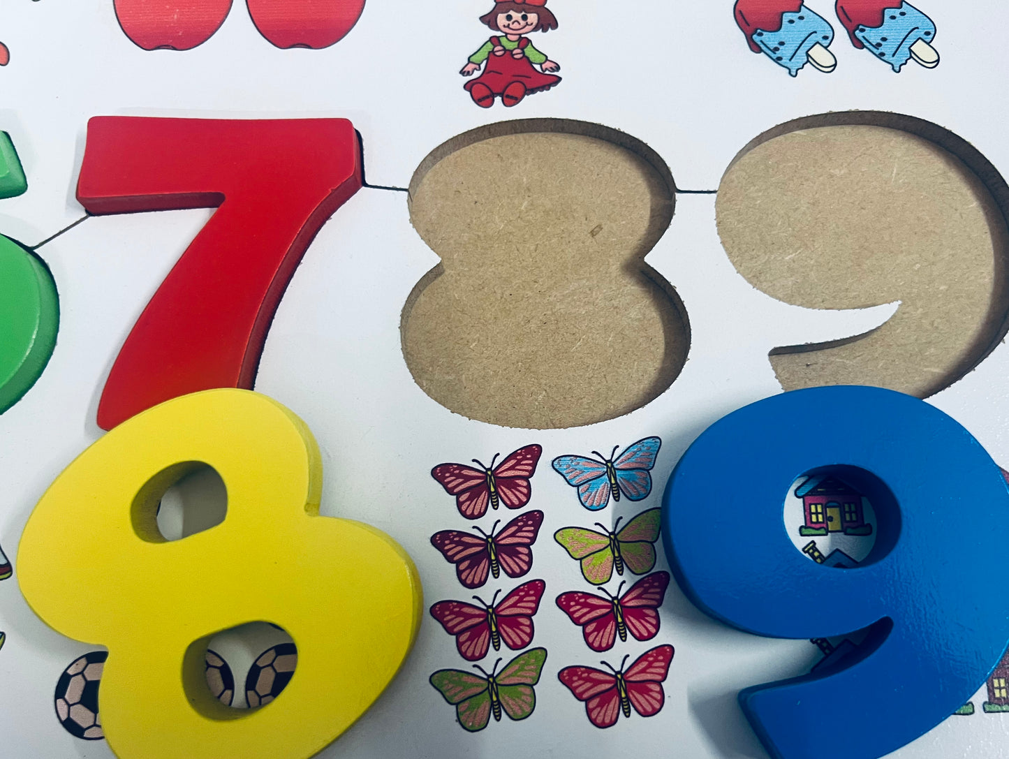 NUMBER TRAY PUZZLE - WOODEN EDUCATIONAL TOYS