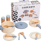 KIDS WOODEN COOKWARE SET