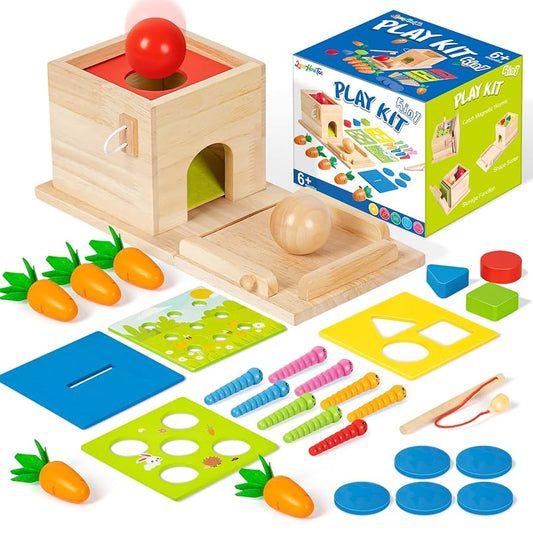 6-in-1 Montessori Object Permanence Box | Early Cognitive Development (Balvatika)