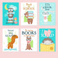 Reading Posters for Kids (Set of 6) | Library & Reading Corner Wall Art