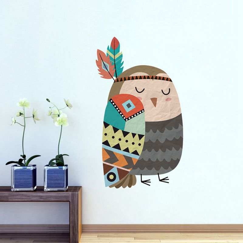 OWL WALL DECAL -KIDS ROOM DECOR