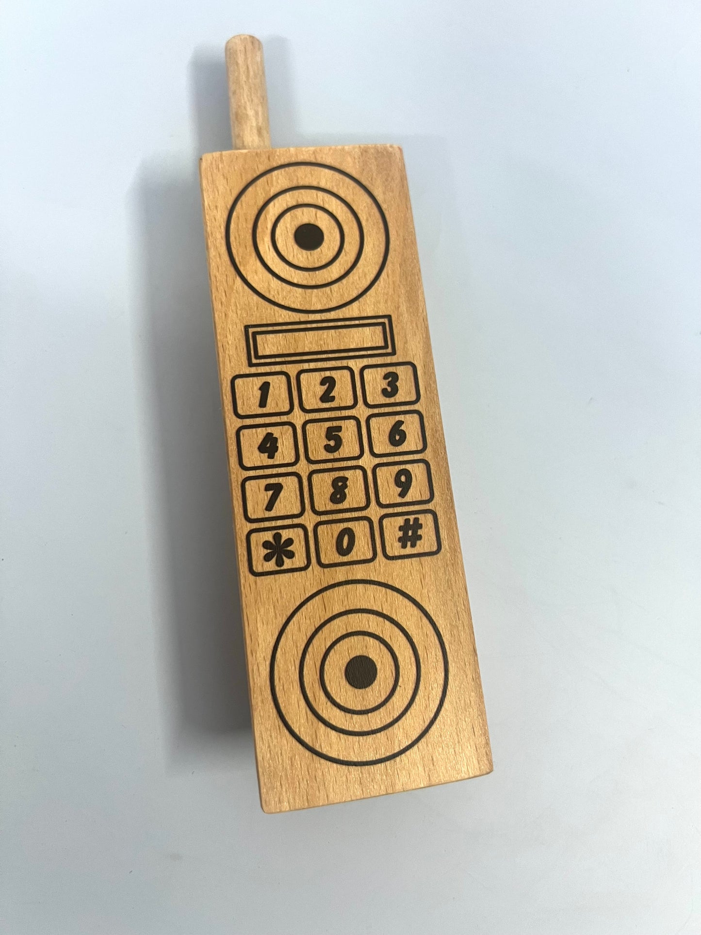 WOODEN TOY PHONE FOR PRETEND PLAY,WOODEN MONTESSORI TOYS.
