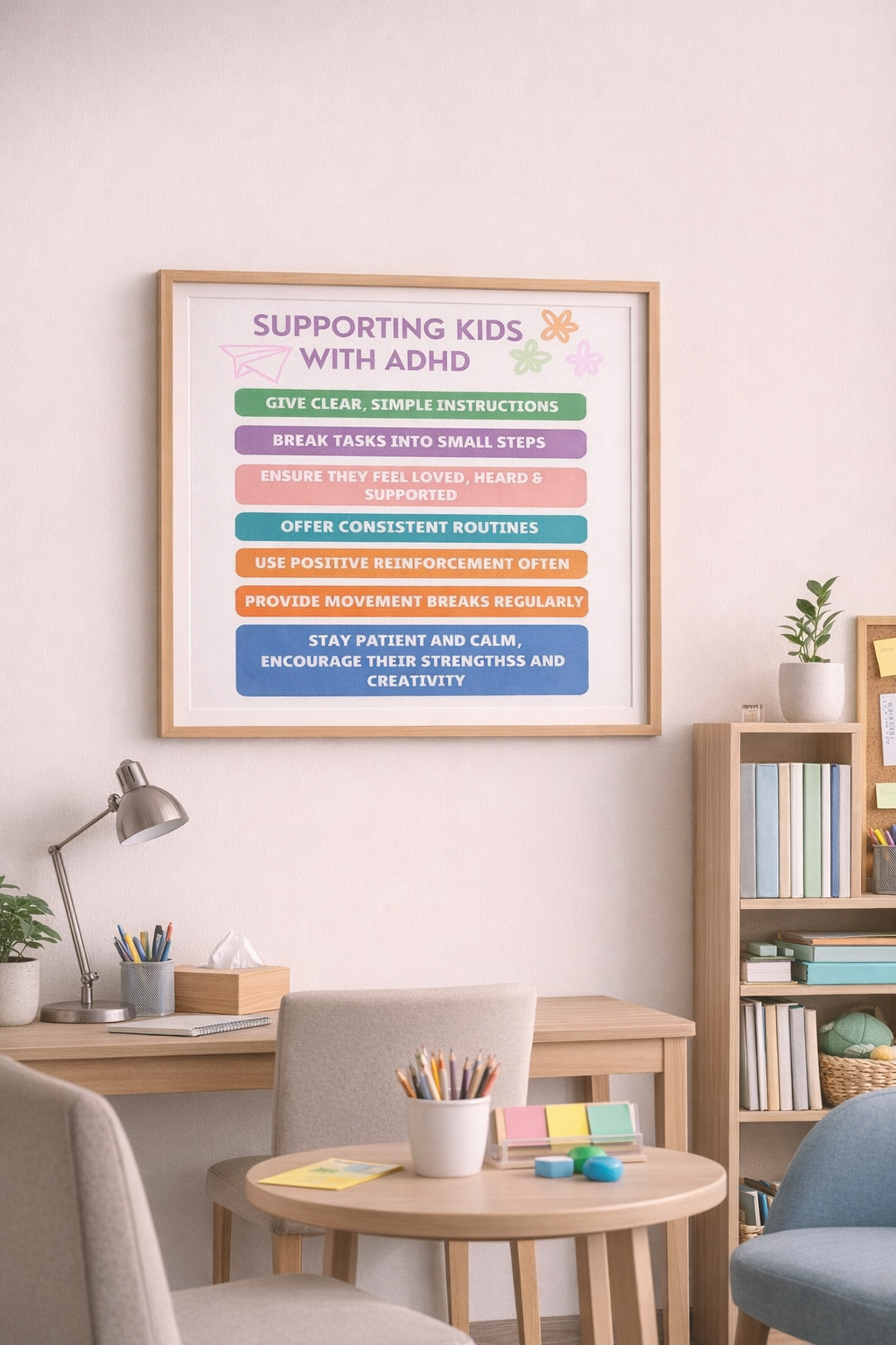 Supporting Kids with ADHD – Wall Display Poster