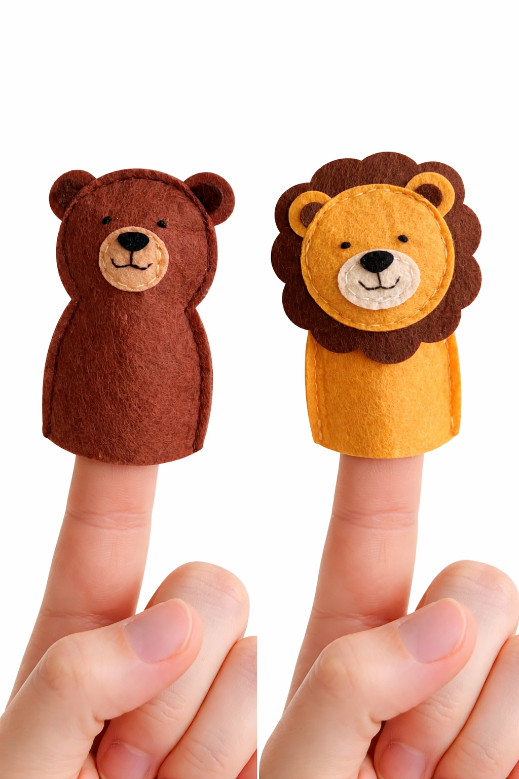 Wild Animals Finger Puppets (Set of 5)