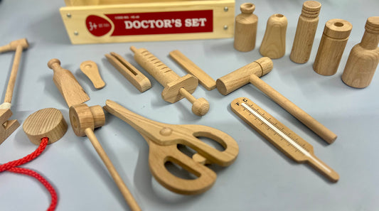 WOODEN DOCTOR SET - NON TOXIC,CERTIFIED TOYS