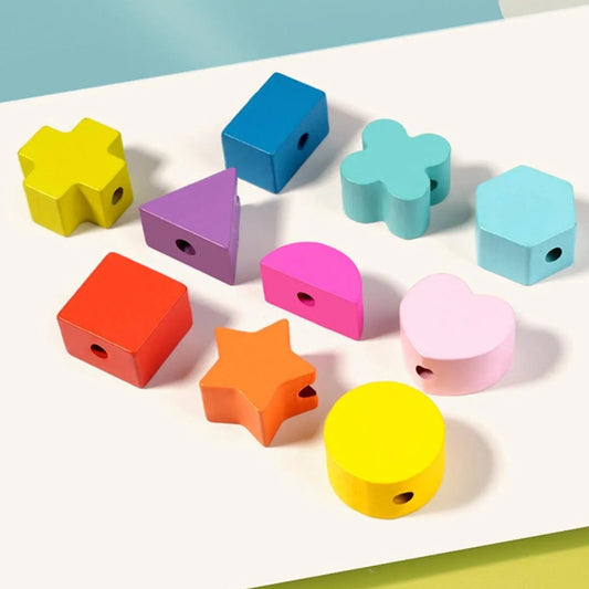 Wooden Lacing & Counting Toy | Early Math & Fine Motor Learning (Ages 3+)