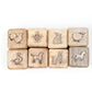 Wooden Clay Stamps – Animal Imprint Set