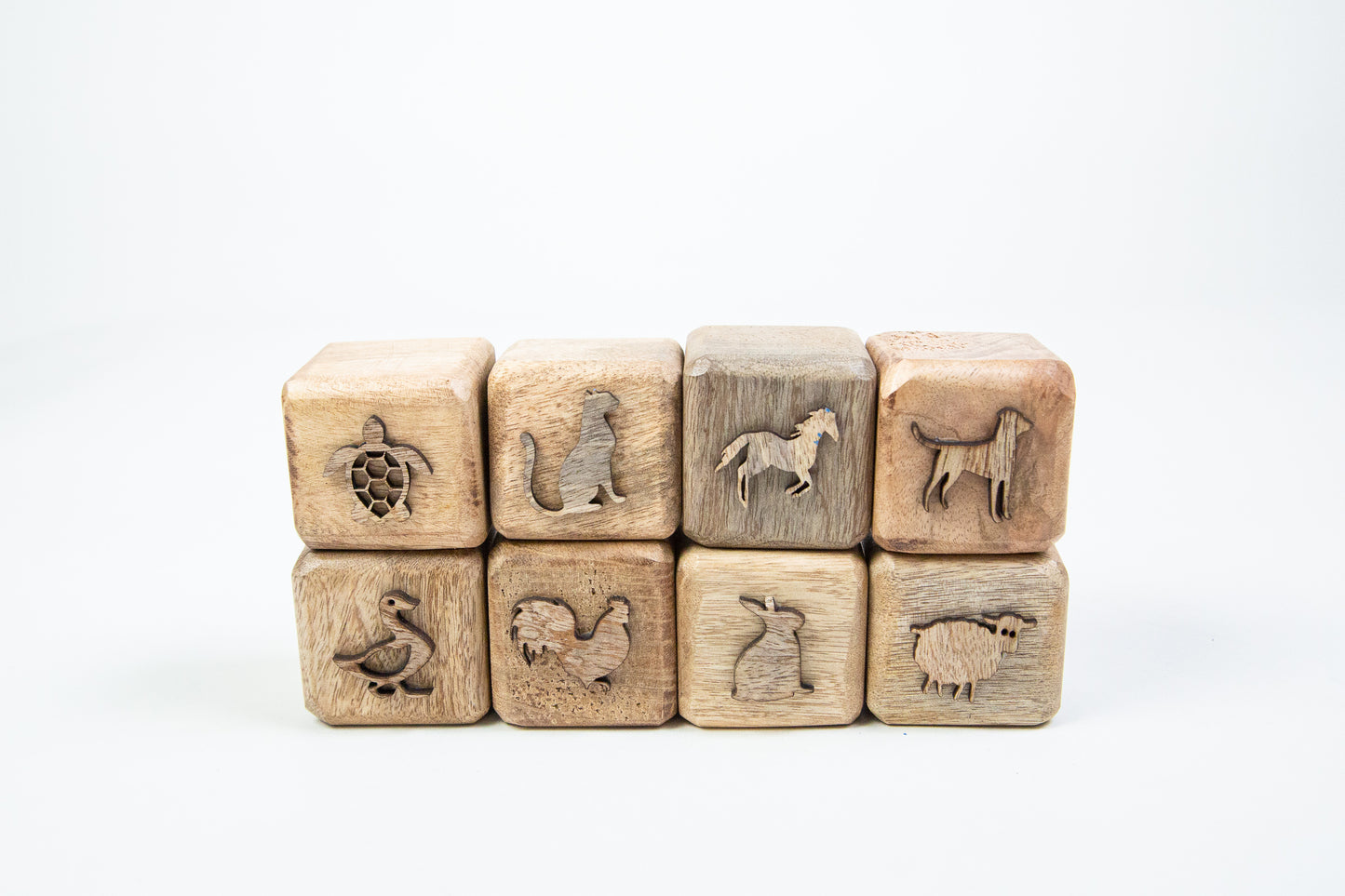 Wooden Clay Stamps – Animal Imprint Set