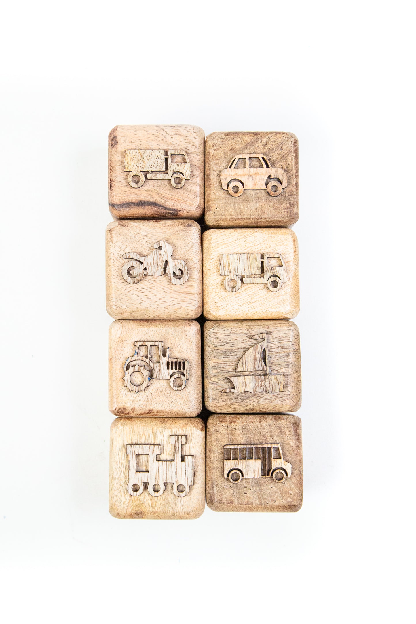 Wooden Clay Stamps – Vehicles & Transport Set