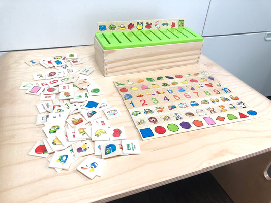 Wooden Sorting Box – Balvatika-Aligned Learning Through Play