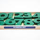 Wooden Number set ,3 pieces of each number,0 to 9 blocks