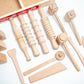 Set 0f 15 piecesMontessori Rolling pins,Clay Tools ,Hammers.