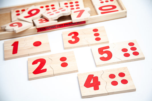 ‘Match the Dots’ Wooden Puzzle – Early Numeracy for Balvatika Learners