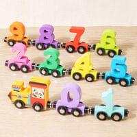 Wooden Animal Number Train – Early Learning Pull-Along Toy (2+ Years)
