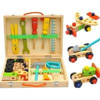 Wooden Tool Set for Kids – Pretend Play Construction Toy (3+ Years)