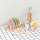 WOODEN TABLEWARE SET - PRETEND PLAY