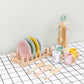 WOODEN TABLEWARE SET - PRETEND PLAY