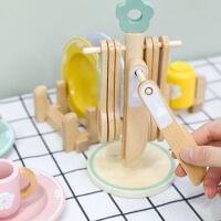 WOODEN TABLEWARE SET - PRETEND PLAY