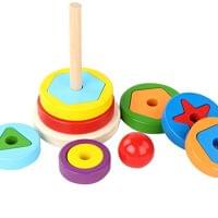Rainbow Stacker Wooden Toy