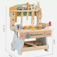 Kids Tool Bench Set, Wooden Tool Workbench for Toddlers