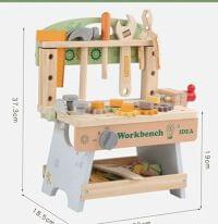 Kids Tool Bench Set, Wooden Tool Workbench for Toddlers