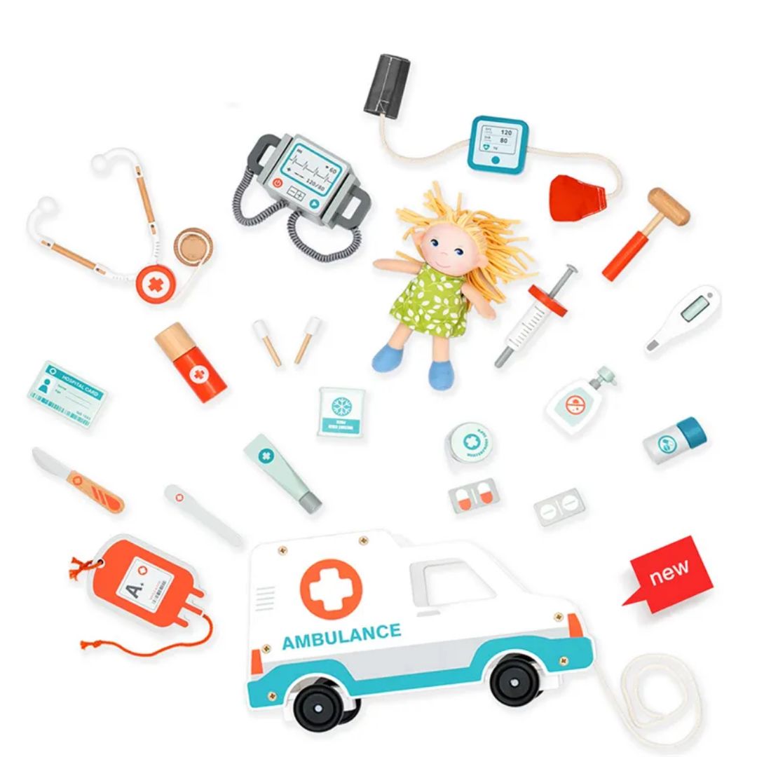 Ambulance Medical Play Set for Kids | Doctor Role Play & Life Skills Learning (Ages 3+)