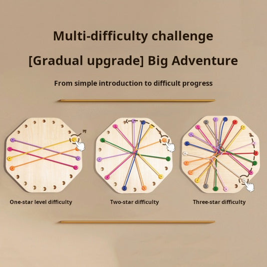 Brainy Knots Rope Untangling Game – Cognitive Puzzle Toy (Ages 4+)