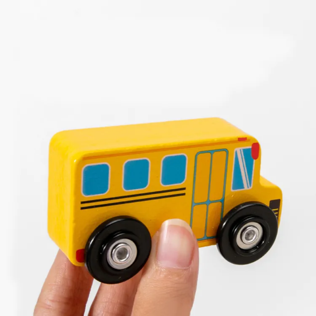 Wooden Car Set – Pack of 6 | Montessori-Inspired Learning Toys (Ages 3+)