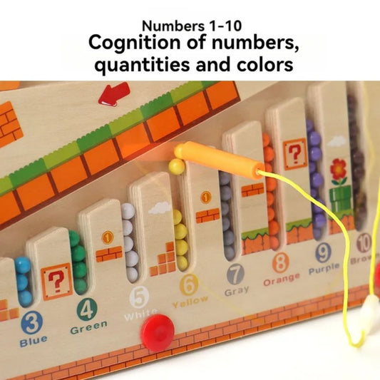 Magnetic Color & Number Maze Montessori Toy – Foundation Learning Playset (Ages 3+)