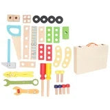 69 WOODEN TOOLBOX SET