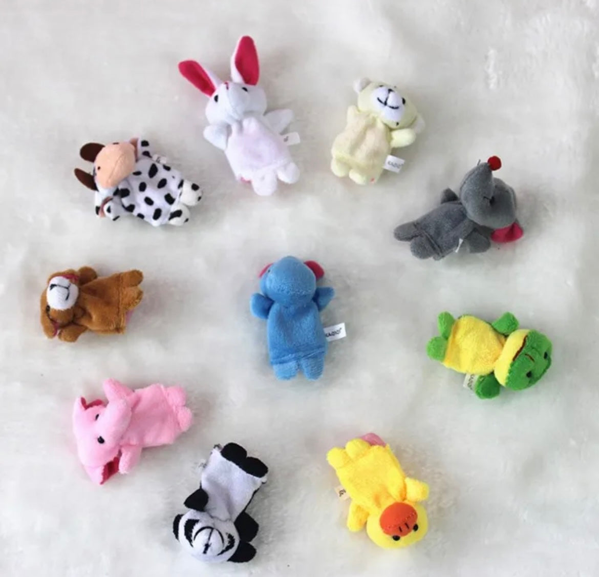 Animal Finger Puppets (Set of 10) – A Powerful Teaching Aid for Early Learning