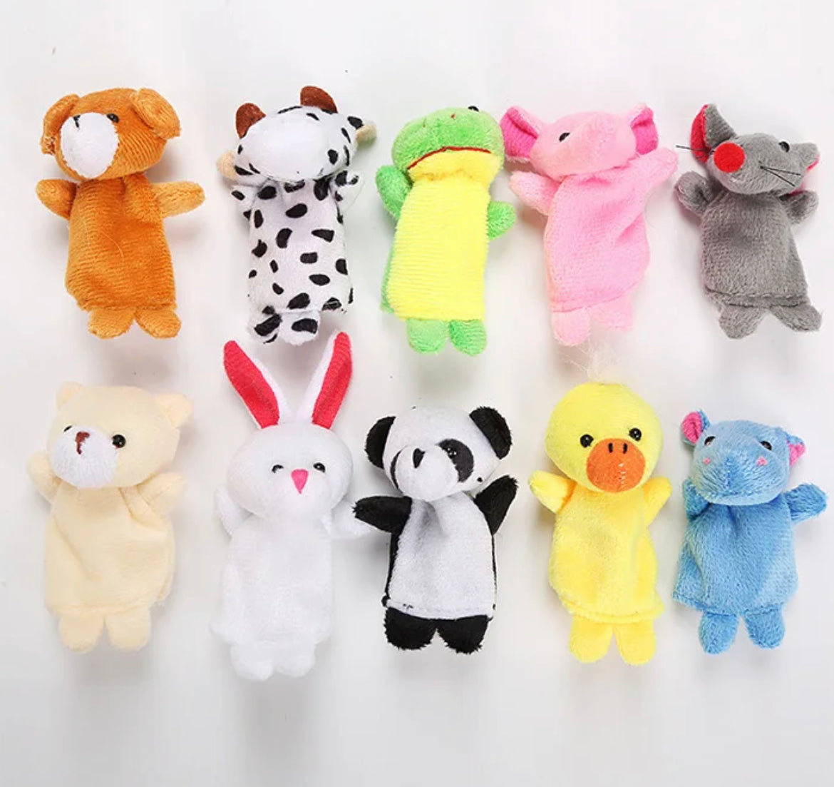 Animal Finger Puppets (Set of 10) – A Powerful Teaching Aid for Early Learning