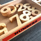 WOODEN NUMBER BLOCKS