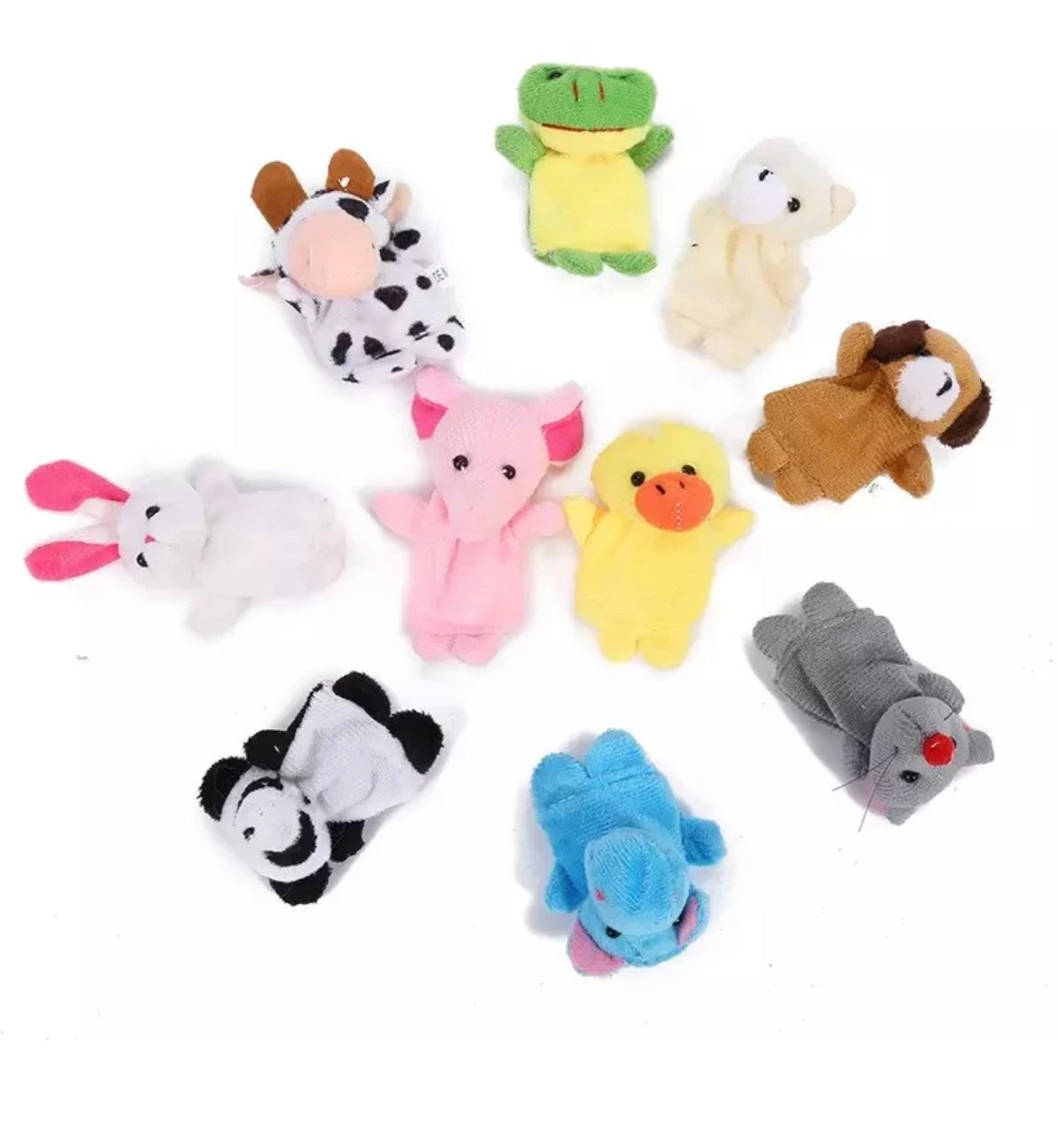 Animal Finger Puppets (Set of 10) – A Powerful Teaching Aid for Early Learning