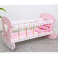 Wooden Doll Baby Bed – Pretend Play Nursery Furniture
